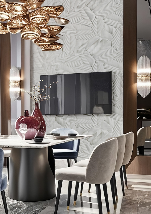 Banana-Leaf Pattern Flexible Soft Stone Wall Panel