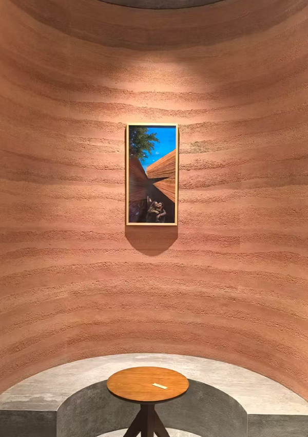 Fine/Coarse Rammed Earth Panel Flexible Soft Stone Wall Panel
